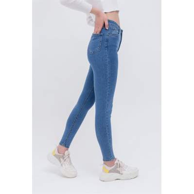 Kadın Mavi Skinny Jeans