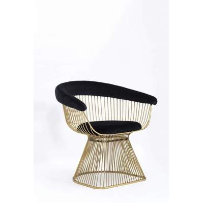 Jingim Gold Platner Metal Sandalye