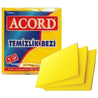 Acord Temizlik Bezi 35x40 Cm 3lü