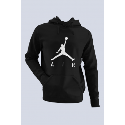 Air Jordan 03 Siyah NBA Erkek Kapşonlu Sweatshirt - Hoodie