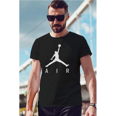 Air Jordan 03 Siyah NBA Erkek Tshirt - Tişört