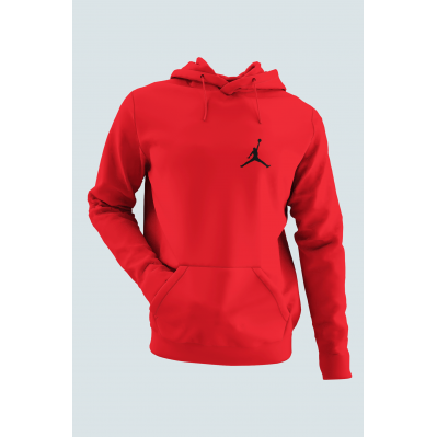 Air Jordan 04 Kırmızı NBA Erkek Kapşonlu Sweatshirt - Hoodie