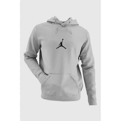 Air Jordan 05 Gri NBA Erkek Kapşonlu Sweatshirt - Hoodie