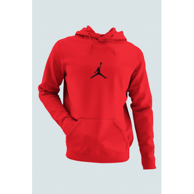 Air Jordan 05 Kırmızı NBA Erkek Kapşonlu Sweatshirt - Hoodie