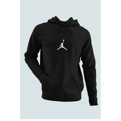 Air Jordan 05 Siyah NBA Erkek Kapşonlu Sweatshirt - Hoodie