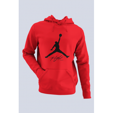 Air Jordan 06 Kırmızı NBA Erkek Kapşonlu Sweatshirt - Hoodie