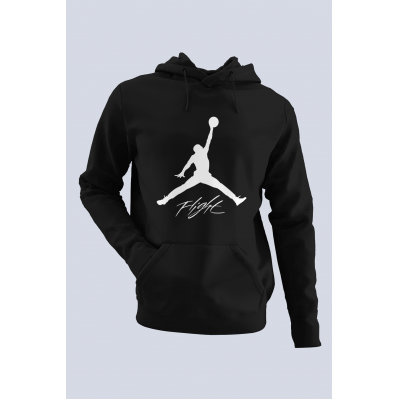 Air Jordan 06 Siyah NBA Erkek Kapşonlu Sweatshirt - Hoodie