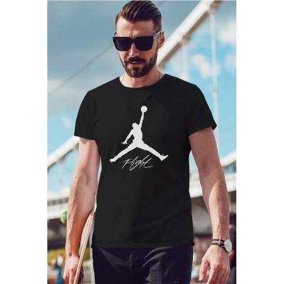 Air Jordan 06 Siyah NBA Erkek Tshirt - Tişört