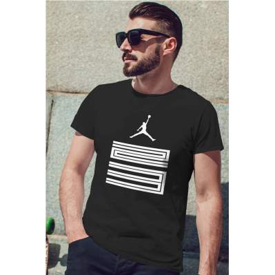 Air Jordan 11 Siyah NBA Erkek Tshirt - Tişört