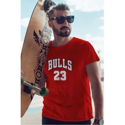 Air Jordan 25 Kırmızı NBA Erkek Tshirt - Tişört