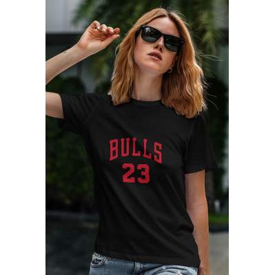 Air Jordan 25 Siyah NBA Kadın Tshirt - Tişört