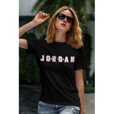 Air Jordan 34 Siyah NBA Kadın Tshirt - Tişört