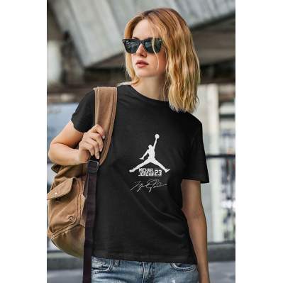 Air Jordan 39 Siyah NBA Kadın Tshirt - Tişört