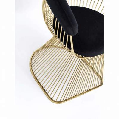 Jingim Gold Platner Metal Sandalye